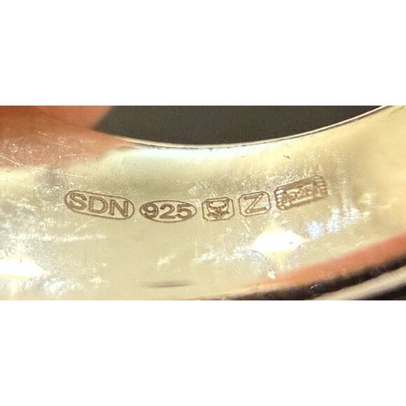 Serge DeNimes Sterling Silver Signet Ring UK size P US size 7.75 - Picture 5 of 5